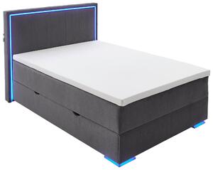 POSTEL BOXSPRING, 140/200 cm, antracitová Boxxx - Jednolůžkové postele, Online Only
