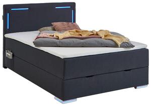 POSTEL BOXSPRING, 140/200 cm, antracitová Xora - Jednolůžkové postele, Online Only