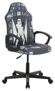 HERNÍ ŽIDLE, vzhled kůže, šedá, černá, bílá, světle modrá Star Wars - Online Only kancelářské židle, Online Only