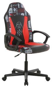 HERNÍ ŽIDLE, vzhled kůže, červená, černá Star Wars - Online Only kancelářské židle, Online Only
