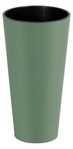 Prosperplast Květináč TUBUS SLIM ECO WOOD zelený 20,0cm