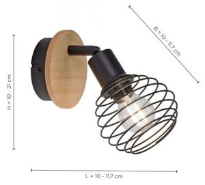 Leuchten Direkt 15921-79 - Nástěnné bodové svítidlo EUGEN 1xE14/40W/230V
