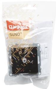 Legrand - TV zásuvka bez rámečku SUNO černá