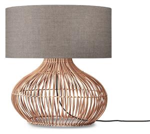 Stolní lampa s textilním stínidlem v béžovo-přírodní barvě (výška 60 cm) Kalahari – Good&Mojo