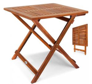 Zahradní odkládací stolek 70 x 70 x 73 cm | masivní akáciové dřevo