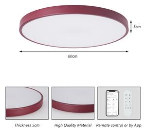 Brilagi-LED Stm svítidlo POOL SMART LED/100W/230V 80 cm Wi-Fi Tuya+DO burgundy