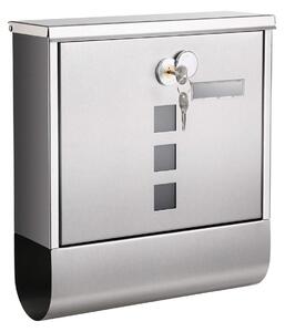 VASAGLE Poštovní schránka, stříbrná, 30,5 x 33,3 cm