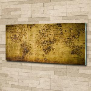 Foto-obrah sklo tvrzené Stará mapa světa osh-74813931