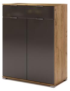 Komoda 2dv 1šu Lava / dub kraft Luna