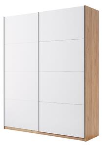 Skříň s posuvnými dveřmi 1.5x2.1m (Dveře Lesklé Bílé) série N Asti