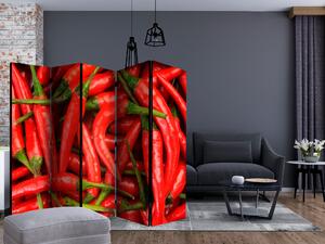 Paraván - chili pepper - background [Room Dividers]