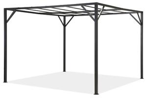 Santorini 3 x 4 m antracitový kovový rám pergoly Garden Point