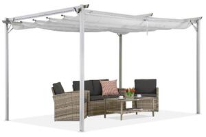 Bílá terasová pergola La Palma 3x3m Garden Point