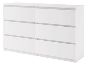 Komoda Agnes 6šed bílá