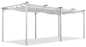 Bílá pergola La Palma 3x6m Garden Point na terase