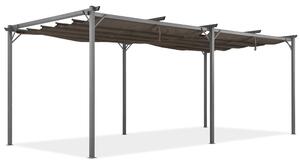 Hnědá pergola La Palma 3x6 m Garden Point na terase