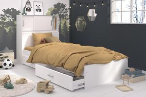 Dětská postel snoop 90x200 se třemi nádstavci pro kluka