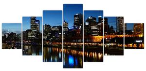 Obraz noci v Melbourne (210x100 cm)
