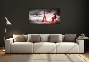 Foto obraz sklo tvrzené Eiffelova věž Paříž osh-76327253