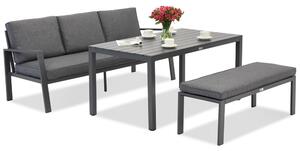 Zakintos Apetito Comfort 3 hliníkový set s lavicí antracit Garden Point