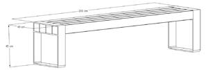 Venkovní lavice Kavka velikost lavice (D x Š): 200 x 40 (cm)