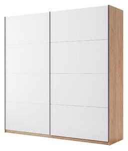 Skříň s posuvnými dveřmi 2,0x2,1 m (Dveře Lesklá Bílá) série N Asti