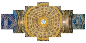 Obraz stropu Sienského kostela (210x100 cm)
