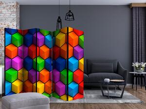 Paraván - Colorful Geometric Boxes [Room Dividers]