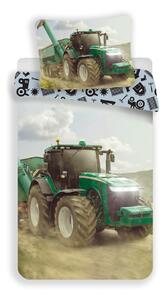 Jerry Fabrics Traktor Green, 140x200 / 70x90 cm