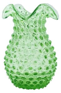 Sklárna Častolovice - Váza 18cm – Hobnail – Ananas – světle zelená