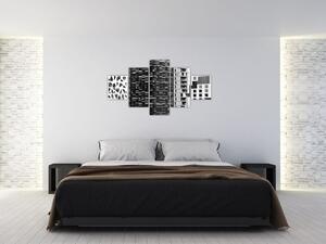 Obraz černobílé architektury (125x70 cm)