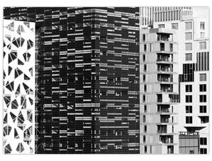 Obraz černobílé architektury (70x50 cm)