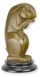 Bronzová socha - Králík - art deco