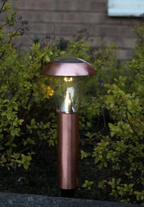 Zahradní světlo na solární napájení Bollard Napoli Copper