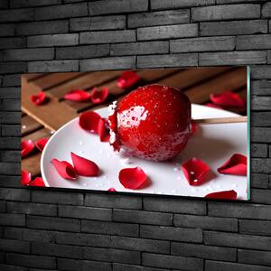 Foto obraz skleněný horizontální Jablko na holi osh-78230864