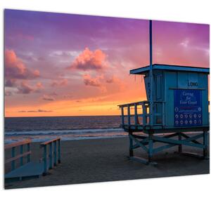 Obraz z pláže Santa Monica (70x50 cm)