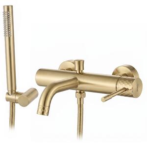 Vanová baterie REA LUNGO Diamond Brush Gold