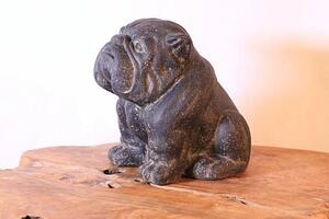 Buldog - Bulldog - Buldok - odlévaná socha