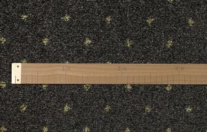 ITC Metrážový koberec Akzento new 98 BARVA: Černá, ŠÍŘKA: 4 m