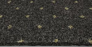 ITC Metrážový koberec Akzento new 98 BARVA: Černá, ŠÍŘKA: 4 m