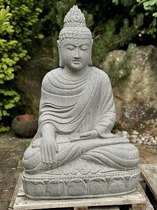 Socha Buddha tesaná, 60 a 80 cm, mudra osvícení