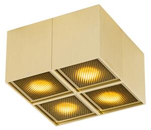Designová bodová zlatá 4-světlá - Qubo Honey