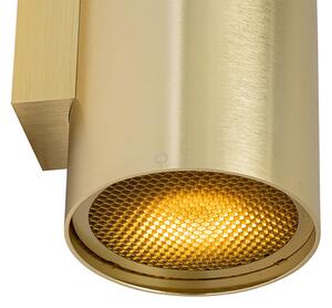 Designové nástěnné svítidlo zlaté kulaté 2-světelné - Sab Honey
