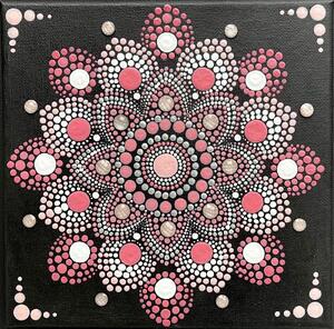 Mandala Růžovka 20x20