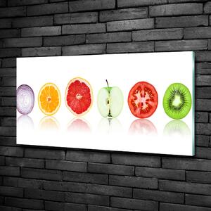 Foto obraz sklo tvrzené Ovoce a zelenina osh-79330536