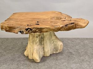 Konferenční stolek Woodstock z kořenového teaku 90×70 cm, Jáva