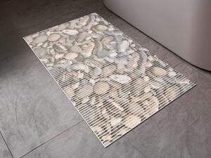 Koupelnová pěnová rohož / předložka PRO-001 Kameny - šedá - metráž šířka 65 cm