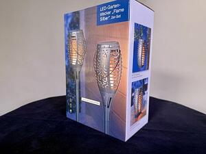 59 cm LED zahradní lampičky s efektem plamene – sada 2 ks, pochodně, lucerny i závěsné světlo