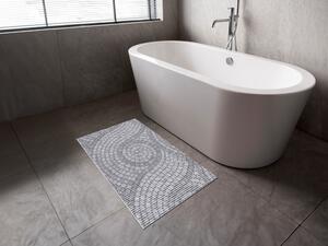 Koupelnová pěnová rohož / předložka PRO-014 Šedá mozaika - metráž šířka 65 cm