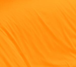 Oranžové saténové prostěradlo plachta bez gumy